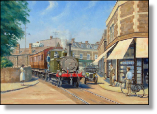 Greeting Card – “Clevedon Triangle with Terrier”