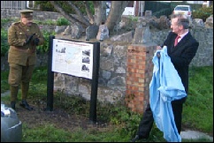 First Interpretation Board unveiling by John Penrose, MP, 2011