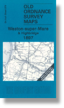 Map 279 Weston-super-Mare & Highbridge 1897 B&W