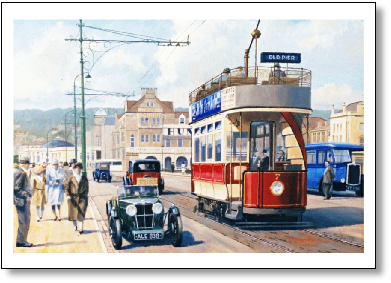 Postcard PC29 – “Weston-super-Mare tram”