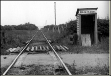 The original Broadstone station shelter in 1937